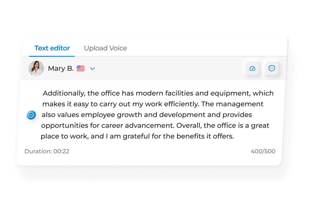 AI voice generator text editor