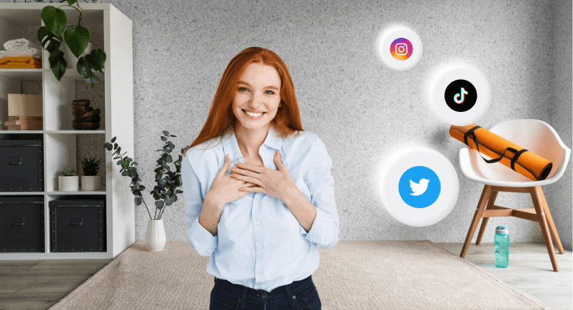 Woman in a white shirt