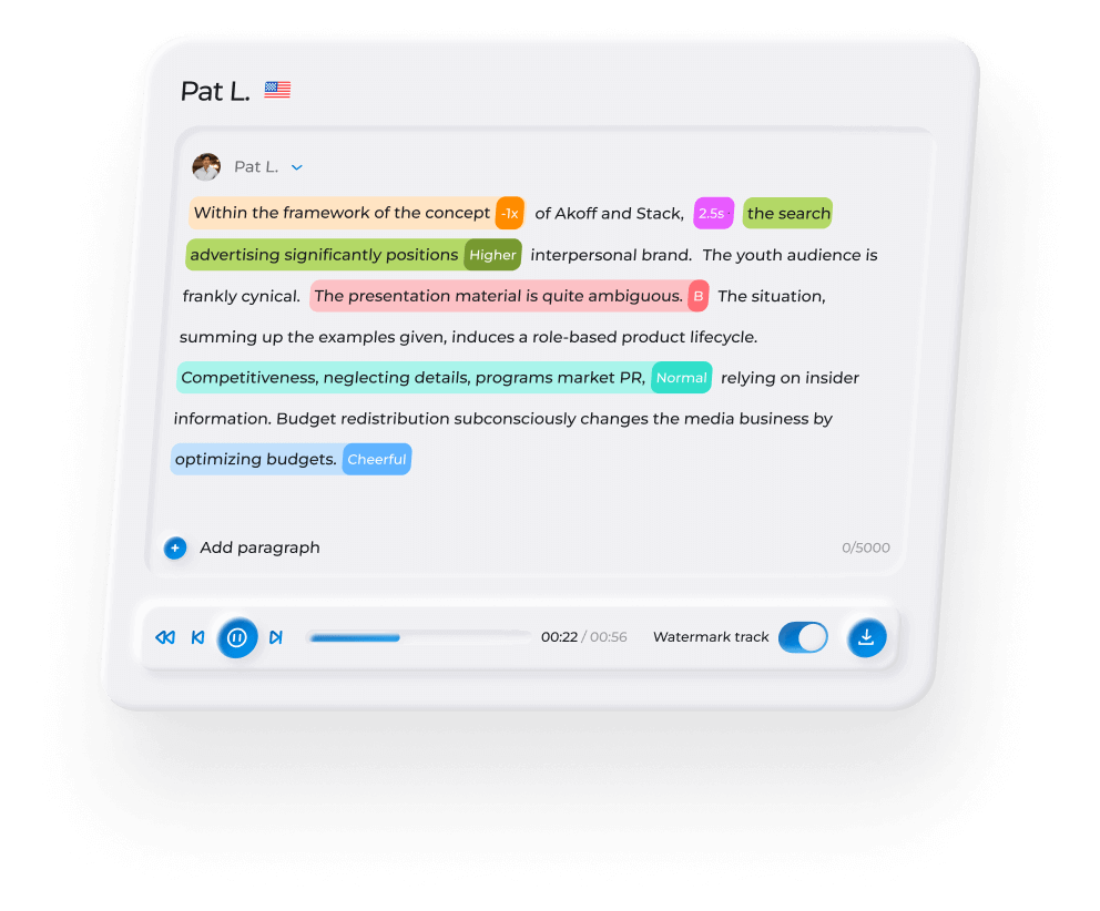AI voice generator editor 2